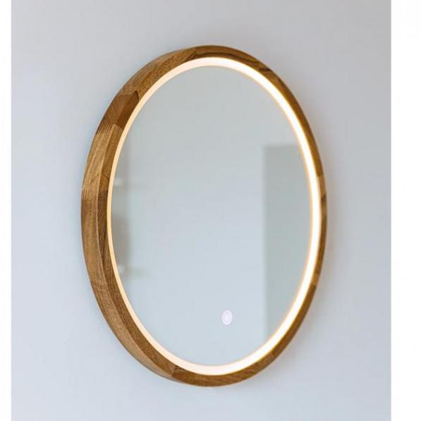 Kupi Ogledalo Perfection Slim 80 Hrast LED / Cena v trgovini Vsebo