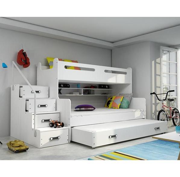 Kupi Pograd Max-3 z dodatnim ležiščem - 120x200 cm bel / Cena v trgovini Vsebo