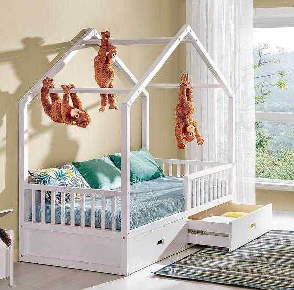 Kupi Postelja Wiktor s predalom - 90x200 cm - bela / Cena v trgovini Vsebo