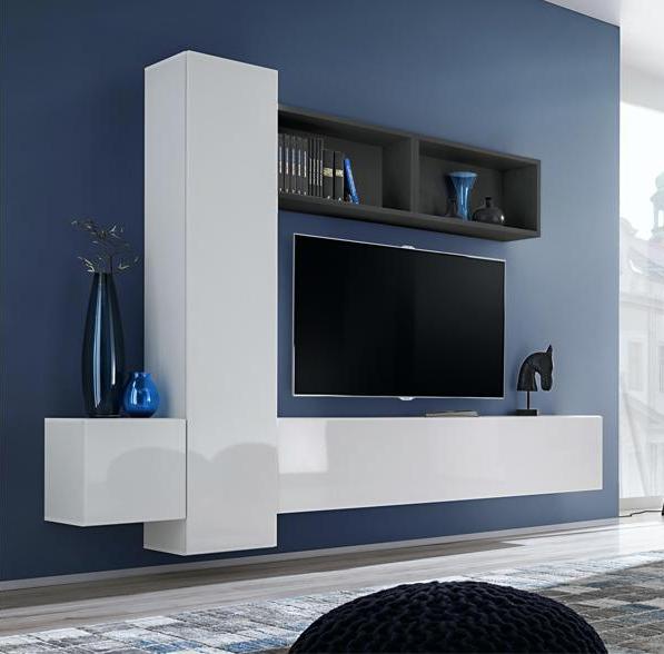 Kupi Dnevni TV regal Blox XIII 240 cm / Cena v trgovini Vsebo