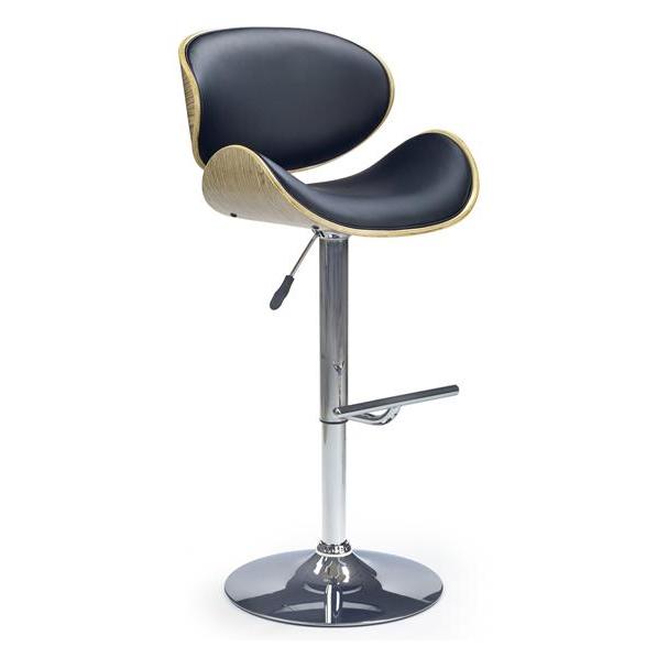 Kupi Barski stol H44 - svetel hrast/črn / Cena v trgovini Vsebo