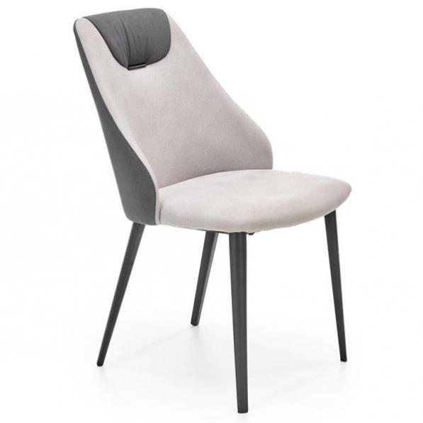 Kupi Jedilniški stol K470 - svetlo siv/temno siv / Cena v trgovini Vsebo