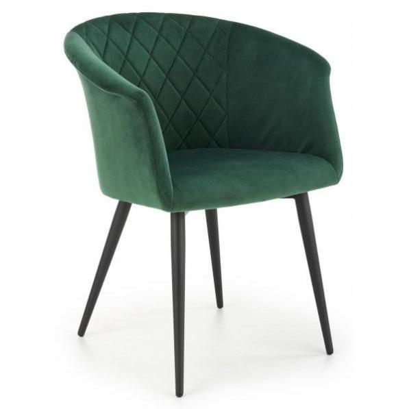 Kupi Jedilniški stol K421 - temno zelen / Cena v trgovini Vsebo