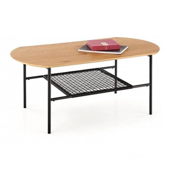 Kupi Klubska miza Jacksona - zlati hrast / črna / Cena v trgovini Vsebo