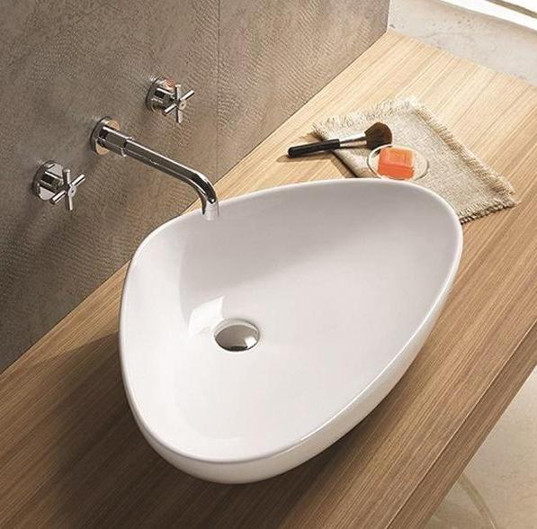 Kupi Umivalnik Kimic Oval White 67 / Cena v trgovini Vsebo