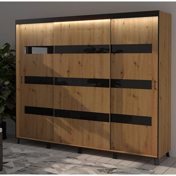 Kupi Garderobna omara Solano 250 LED / Cena v trgovini Vsebo