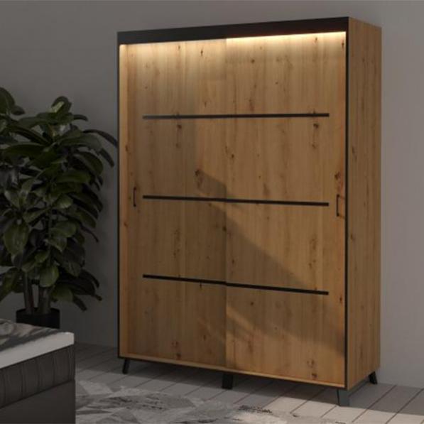 Kupi Garderobna omara Berke 150 LED / Cena v trgovini Vsebo