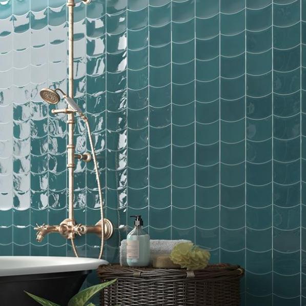 Kupi Wave Teal Grassy Gloss 12x12 / Cena v trgovini Vsebo