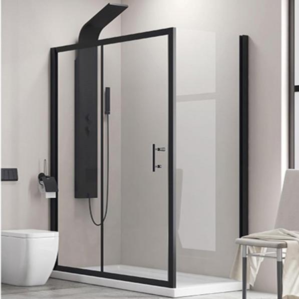 Kupi Tuš kabina Flora 500 Nero 90x150 / Cena v trgovini Vsebo