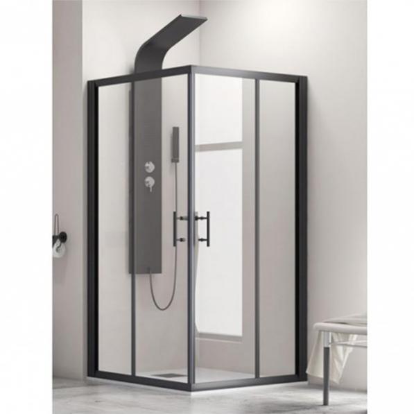 Kupi Tuš kabina Flora 100 Nero 130x150 / Cena v trgovini Vsebo