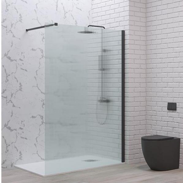 Kupi Tuš steklo Walkin 1 nero flute 120x200 / Cena v trgovini Vsebo