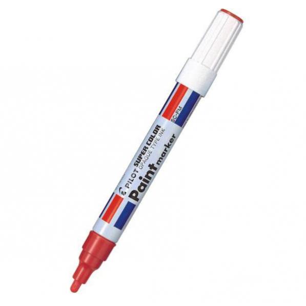 Kupi Pilot Paint Marker vodoobstojni, rdeč SC-PM-R, 12 kom / Cena v trgovini Vsebo