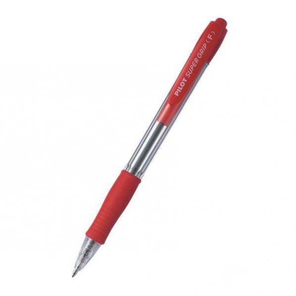 Kupi Pilot Kemični svinčnik SUPER GRIP F, rdeč BPGP-10R-F-R-R, 12 kom / Cena v trgovini Vsebo