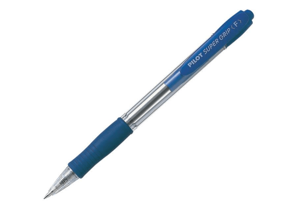 Kupi Pilot Kemični svinčnik SUPER GRIP M, moder BPGP-10R-M-L-L, 12 kom / Cena v trgovini Vsebo