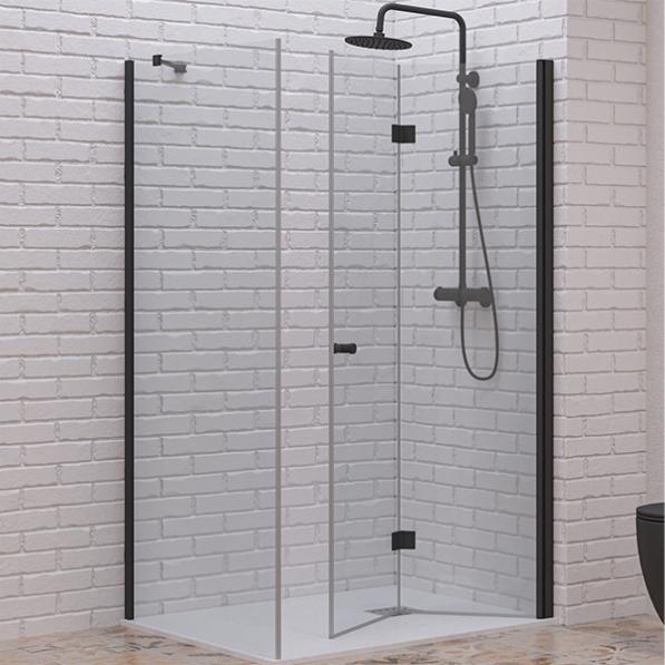 Kupi Tuš kabina S7 Walkin 90x120 Nero / Cena v trgovini Vsebo