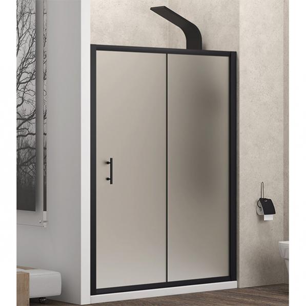 Kupi Tuš vrata Flora 500 Nero Satin 130x190 / Cena v trgovini Vsebo