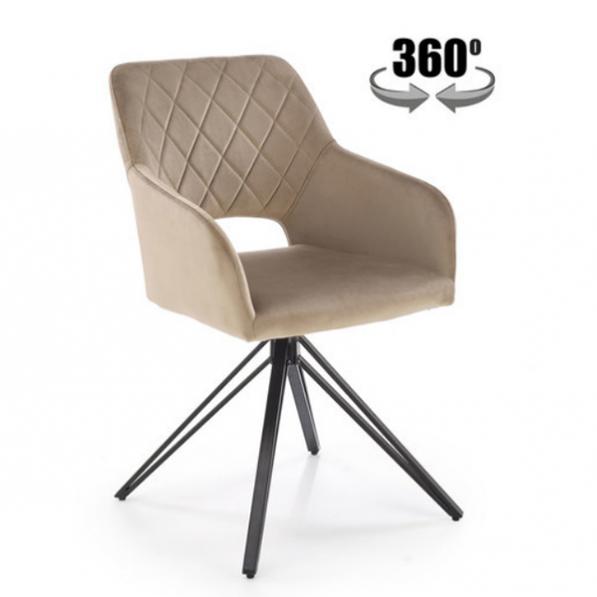 Kupi Jedilniški stol K535 s funkcijo vrtenja - bež / Cena v trgovini Vsebo