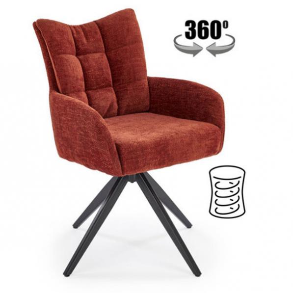 Kupi Jedilniški stol K540 s funkcijo vrtenja - cimet / Cena v trgovini Vsebo