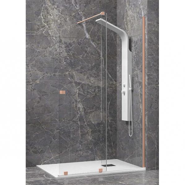 Kupi Tuš steklo Animus 75-130 Rosegold / Cena v trgovini Vsebo