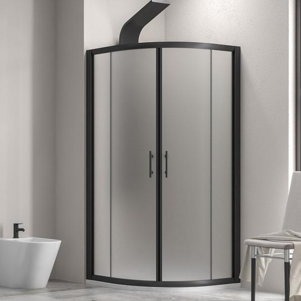Kupi Tuš kabina Flora 200 Nero Satin 80x80x190 / Cena v trgovini Vsebo