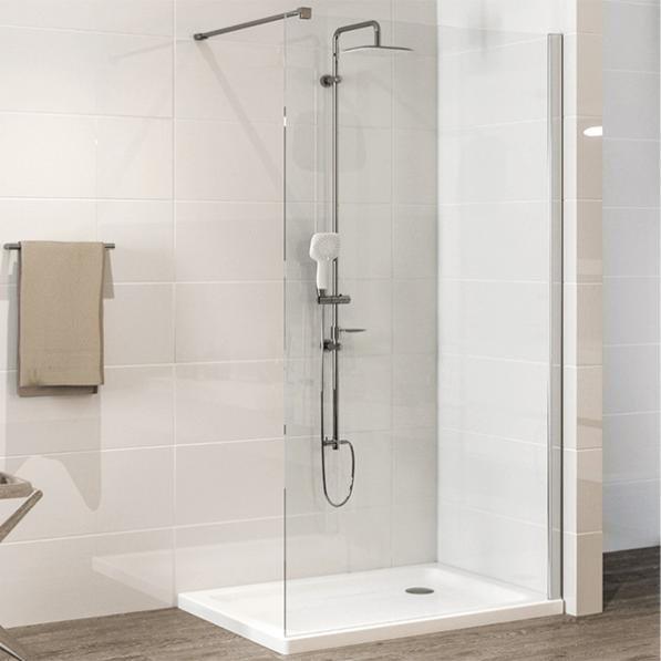 Kupi Tuš steklo Modul 55x200 krom / Cena v trgovini Vsebo