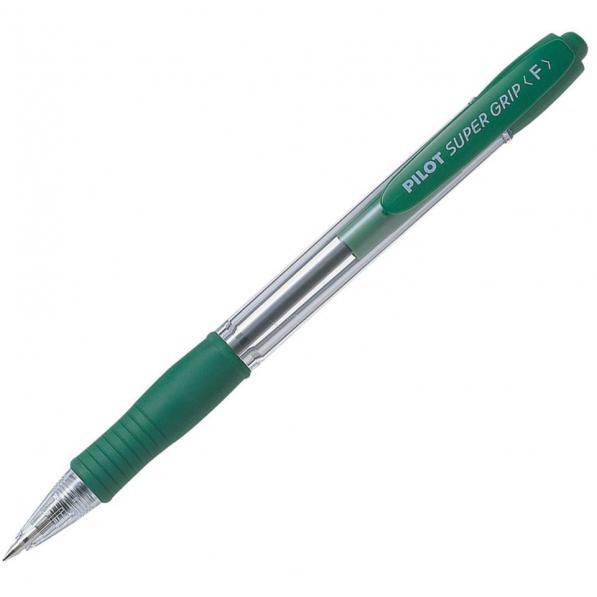 Kupi Pilot Kemični svinčnik SUPER GRIP F, zelen BPGP-10R-F-G-G, 12 kom / Cena v trgovini Vsebo