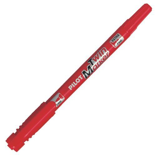 Kupi Pilot Marker TWIN, BEGREEN, rdeč SCA-TM-BG-R, 10 kom / Cena v trgovini Vsebo