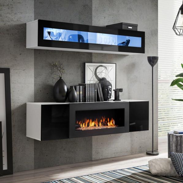 Kupi Dnevni TV regal FLY N 160 cm - LED / Cena v trgovini Vsebo