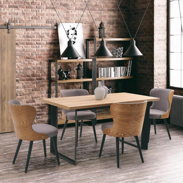 Kupi Miza Harris - naravni hrast/črna / Cena v trgovini Vsebo