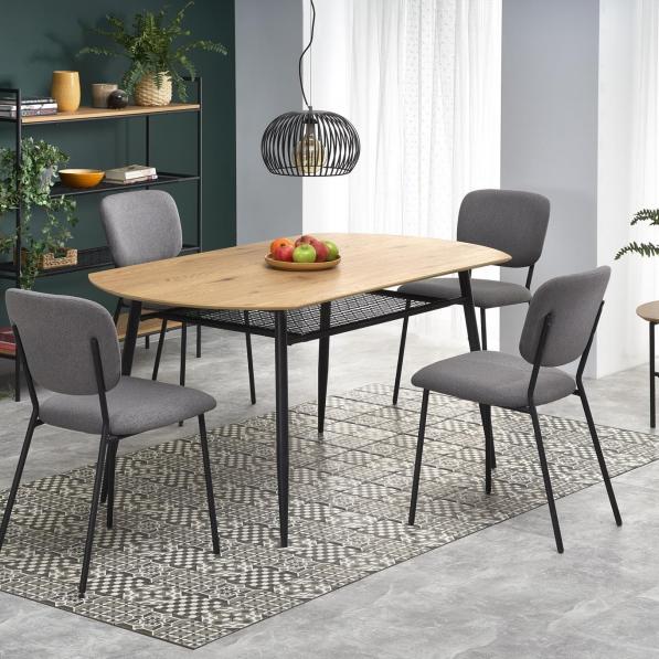 Kupi Miza Jackson - zlati hrast / črna / Cena v trgovini Vsebo