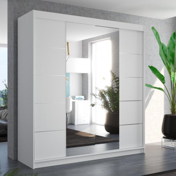 Kupi Garderobna omara z drsnimi vrati Dalmatia 200x58x215 cm / Cena v trgovini Vsebo