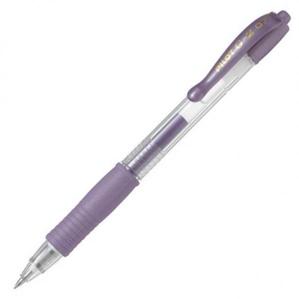 Kupi Pilot Gel roler G-2 0,7 metallic vijoličen BL-G2-7M-V, 12 kom / Cena v trgovini Vsebo