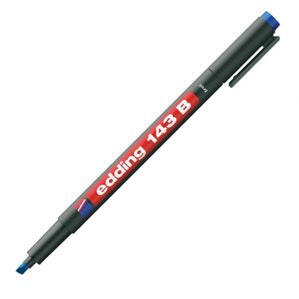 Kupi Edding OHP marker E-143, 1-3 mm, moder, 10 kom / Cena v trgovini Vsebo
