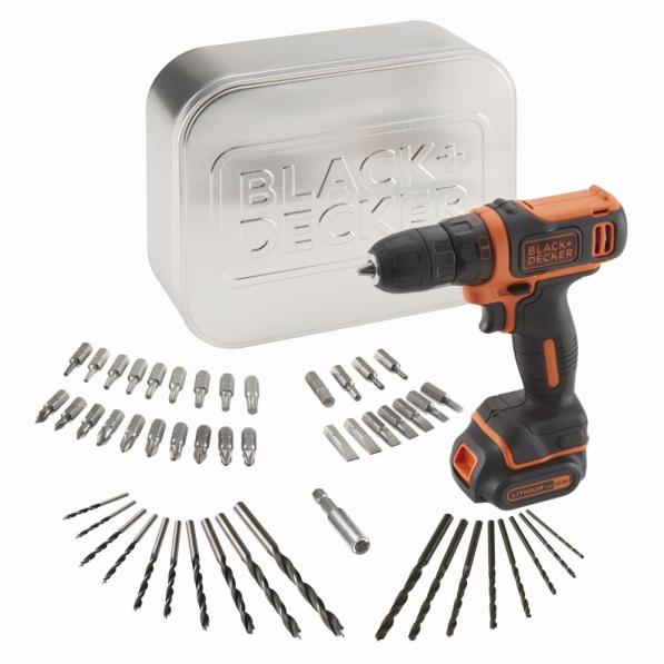 Kupi Vrtalnik/vijačnik 10,8 V set Black&Decker  / Cena v trgovini Vsebo