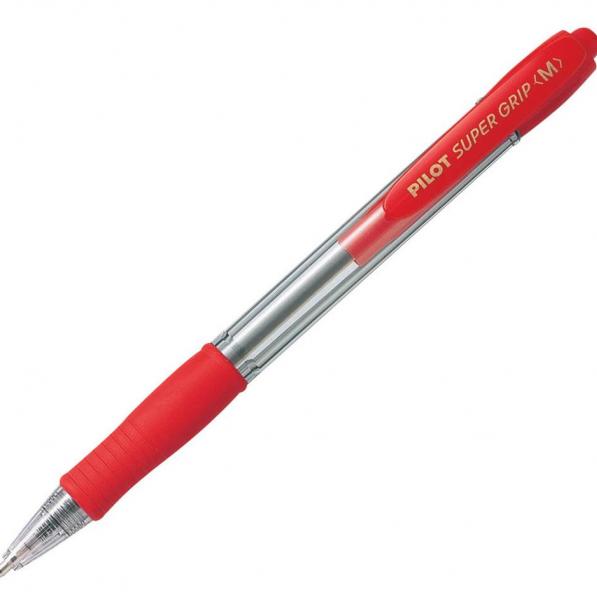 Kupi Pilot Kemični svinčnik SUPER GRIP M, rdeč BPGP-10R-M-R-R, 12 kom / Cena v trgovini Vsebo
