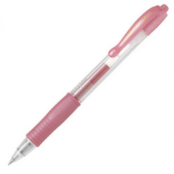 Kupi Pilot Gel roler G-2 0,7 metallic roza BL-G2-7M-P, 12 kom / Cena v trgovini Vsebo