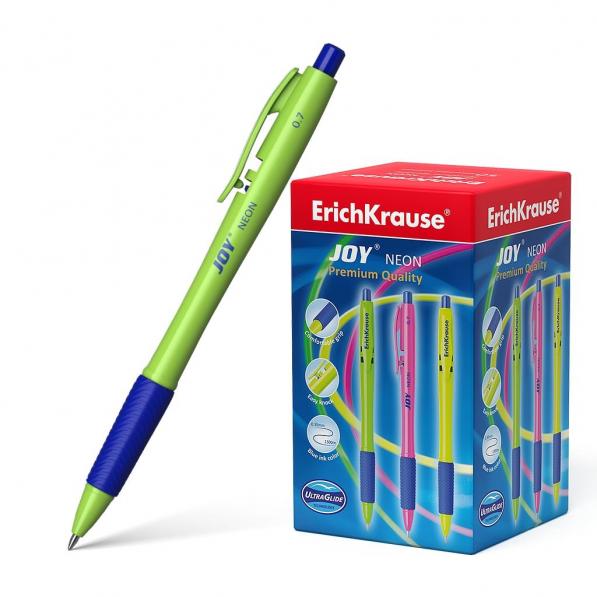 Kupi ErichKrause Kemični svinčnik JOY Neon 0,7, moder  50 kom / Cena v trgovini Vsebo
